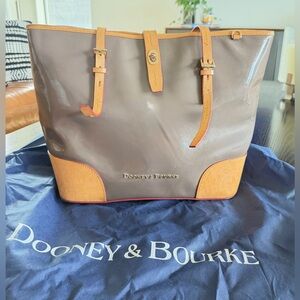 Dooney & Bourke Brown and Tan Leather Tote